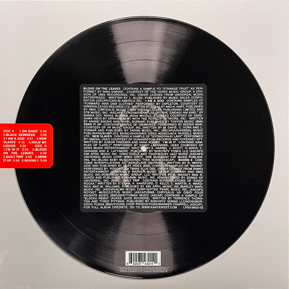 KANYE WEST LP Yeezus (Red Translucid Coloured Vinyl)