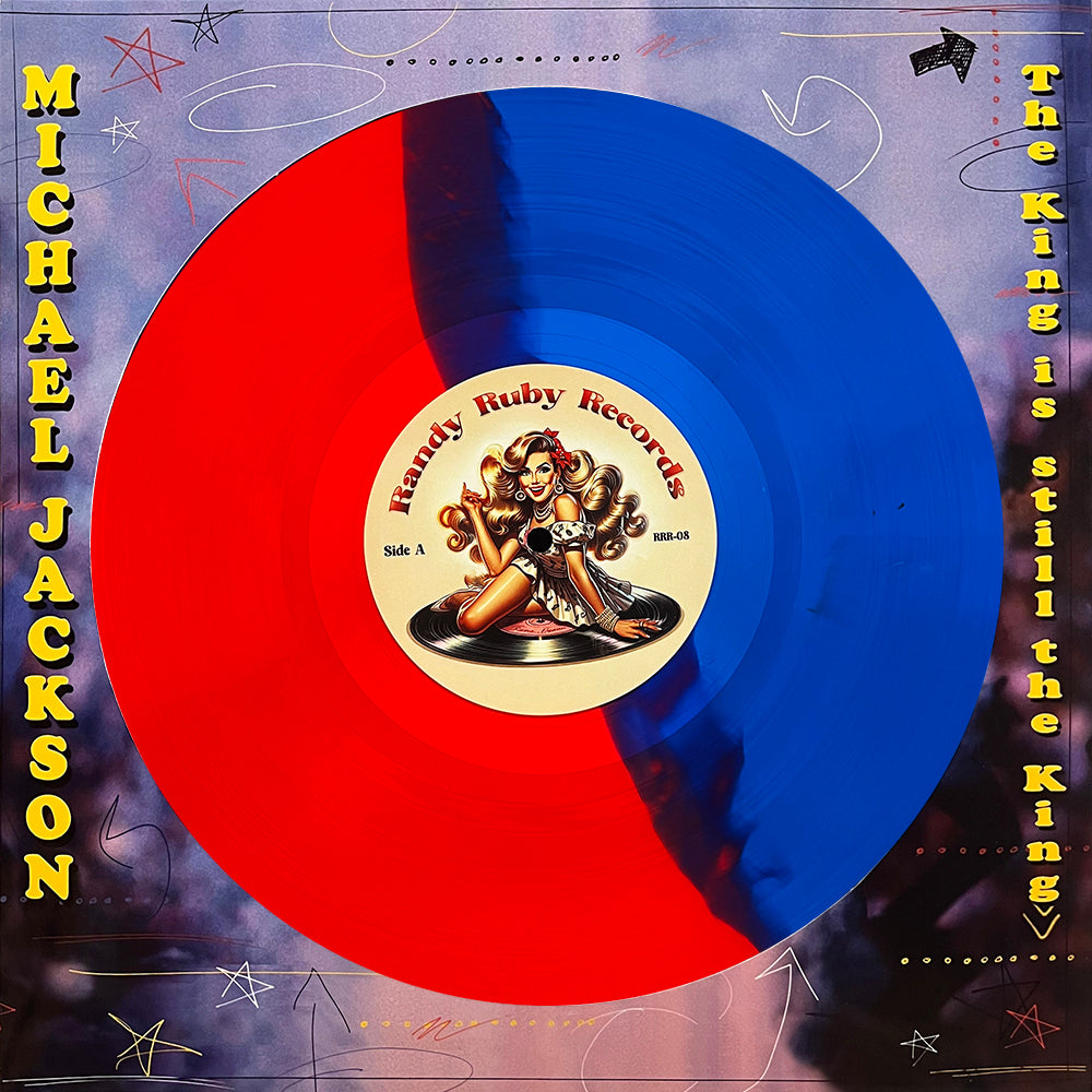 MICHAEL JACKSON LP The King is Still the King (Red/Blue Split Coloured Vinyl)