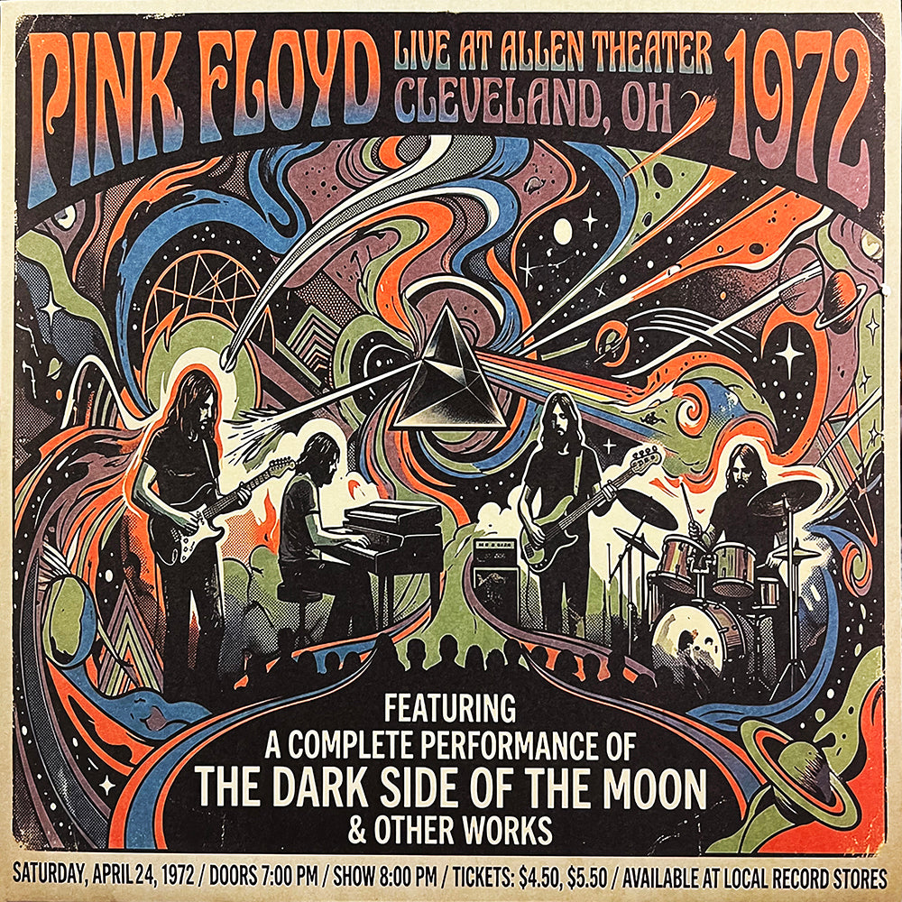PINK FLOYD 3xLP Allen Theater, Cleveland 1972 (Celestial Blue Colour 350 Copies)