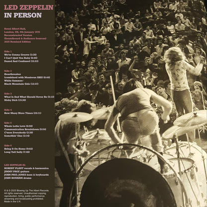 LED ZEPPELIN 3xLP BOX SET In Person (Coloured Vinyls 300 Numbered Copies)