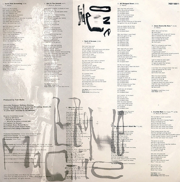TOM WAITS LP Bone Machine (with insert)
