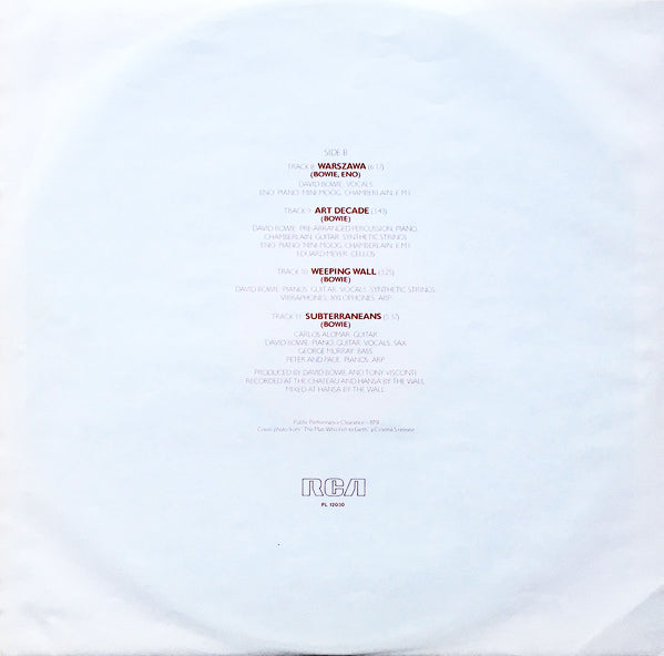 DAVID BOWIE LP Low (180 Gram Heavyweight Vinyl)
