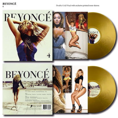 BEYONCE 2xLP 4 (Gold Coloured Vinyls) with 6 Bonus Tracks