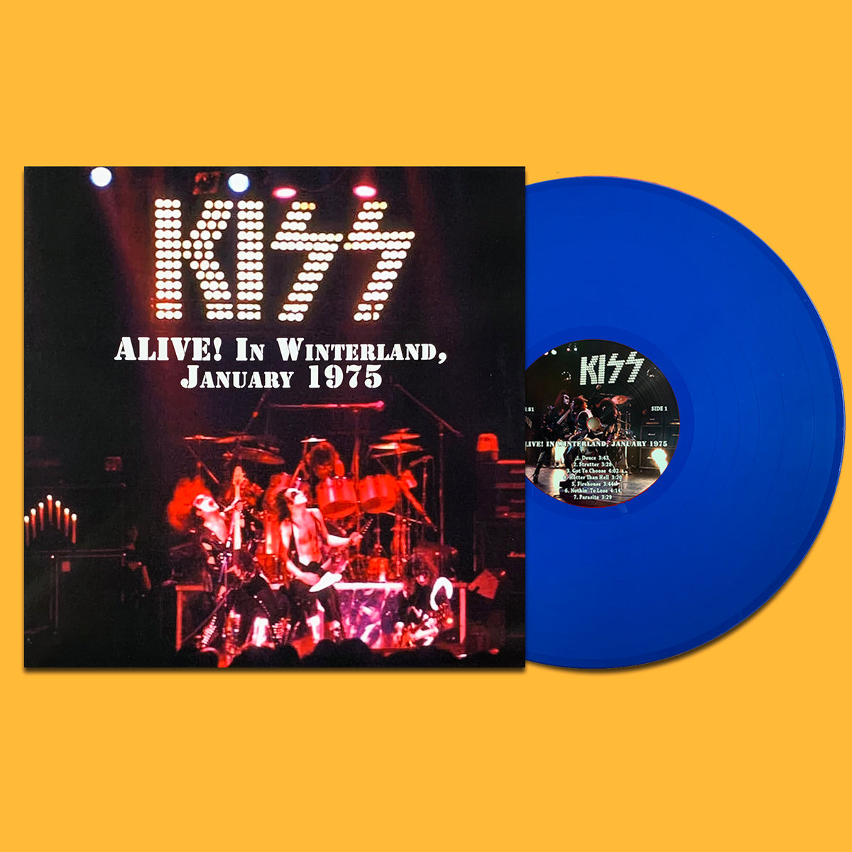 KISS LP Alive! In Winterland, January 1975 (Blue Coloured Vinyl)