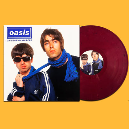 OASIS LP Give Em Enough Rope (Red Marbled Coloured Vinyl)