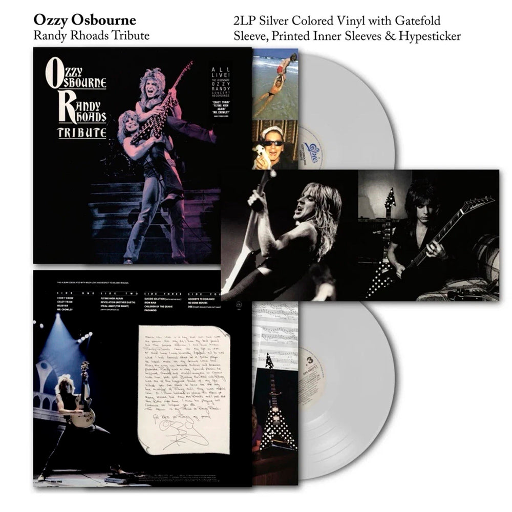 OZZY OSBOURNE 2xLP Randy Rhoads Tribute (Silver Coloured Vinyls)