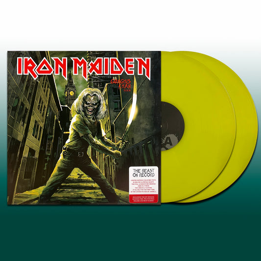 IRON MAIDEN 2xLP Genghis Khan Tour (Lime Coloured Vinyls)