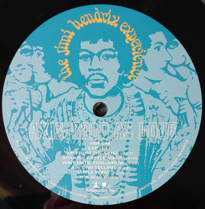 JIMI HENDRIX LP Axis Bold As Love (Mono 180 Gr)