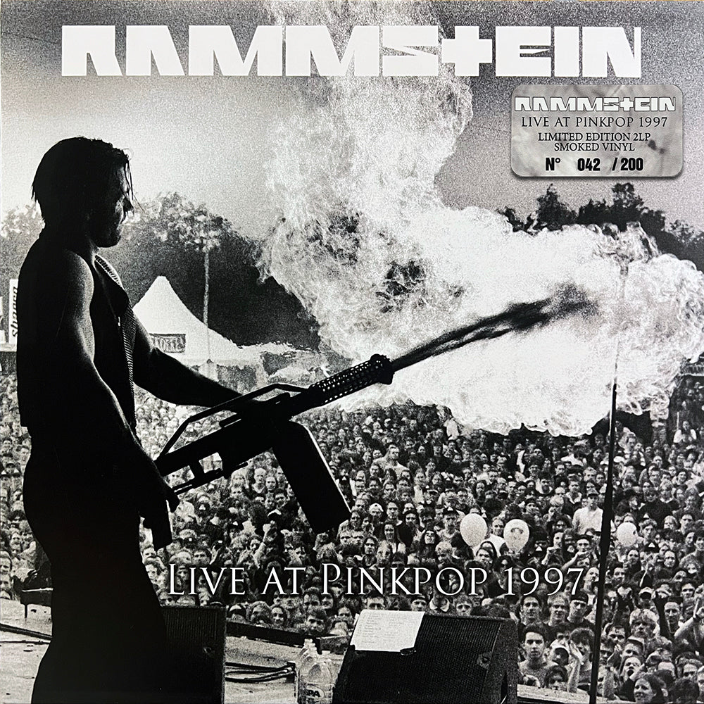 RAMMSTEIN 2xLP Live At Pinkpop 1997 (Smoked Coloured Vinyl) 200 Numbered Copies