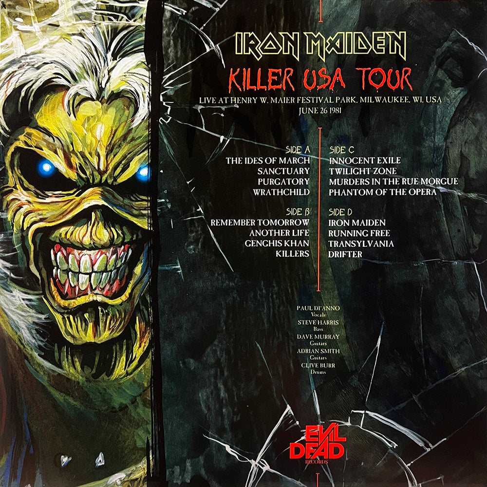IRON MAIDEN 2xLP Killer USA Tour (Yellow Translucid Coloured Vinyls)