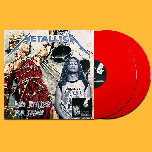 METALLICA 2xLP …And Justice For Jason (Red Coloured Vinyls) with Poster