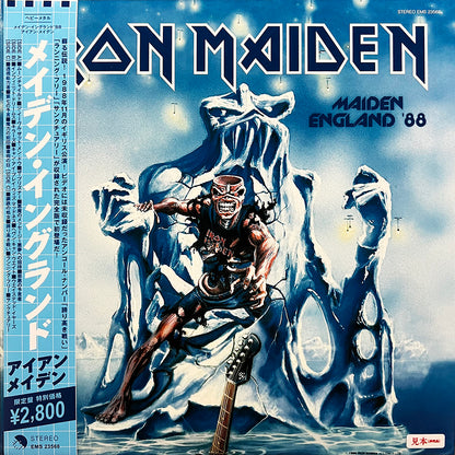 IRON MAIDEN 2xLP Maiden England '88 (White Coloured Vinyls) with OBI