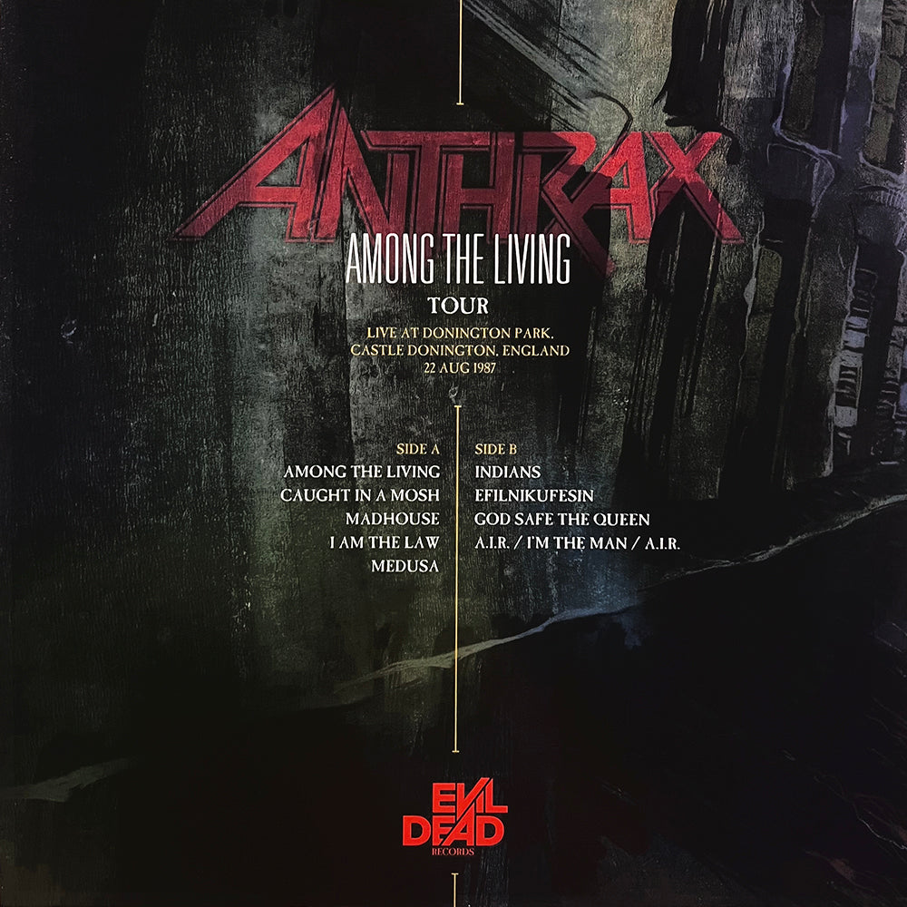 ANTHRAX LP Among The Living Tour (Orange Translucid Coloured Vinyl)