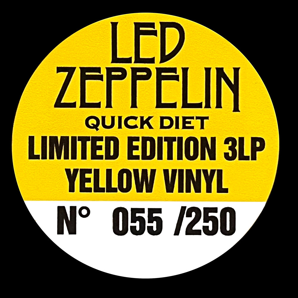 LED ZEPPELIN 3xLP Quick Diet (Yellow Coloured Vinyls) 250 Numbered Copies