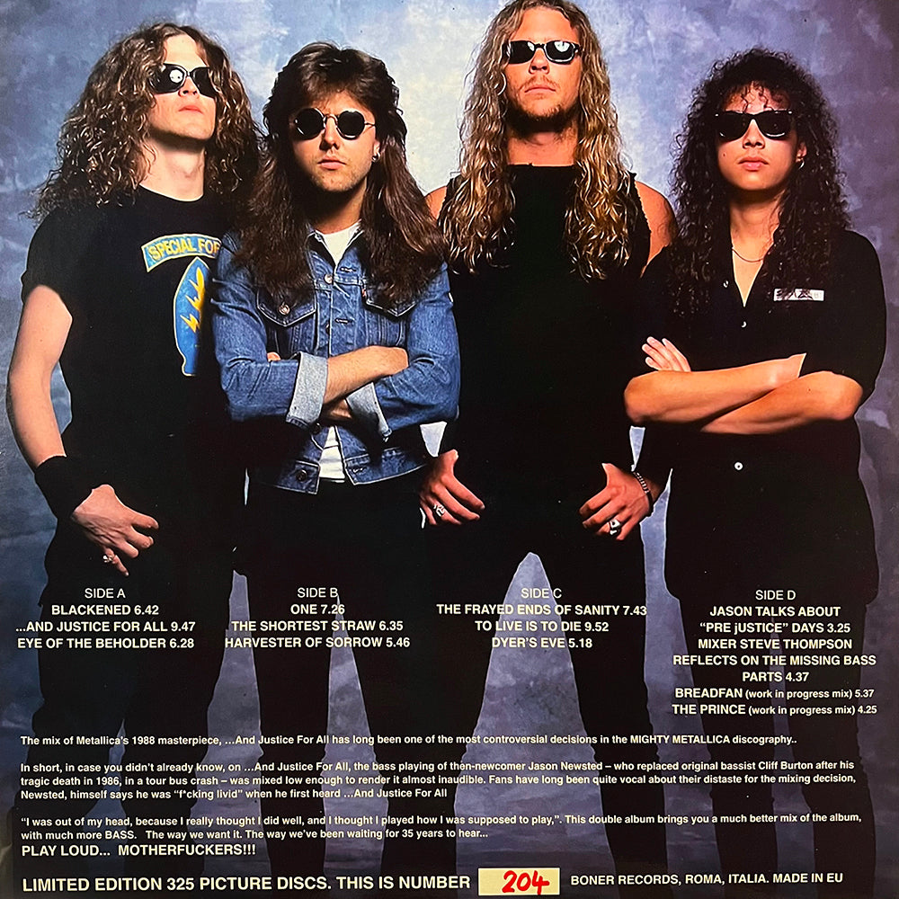 METALLICA 2xLP …And Justice For Jason (Picture Disc) 325 Hand-Numbered Copies