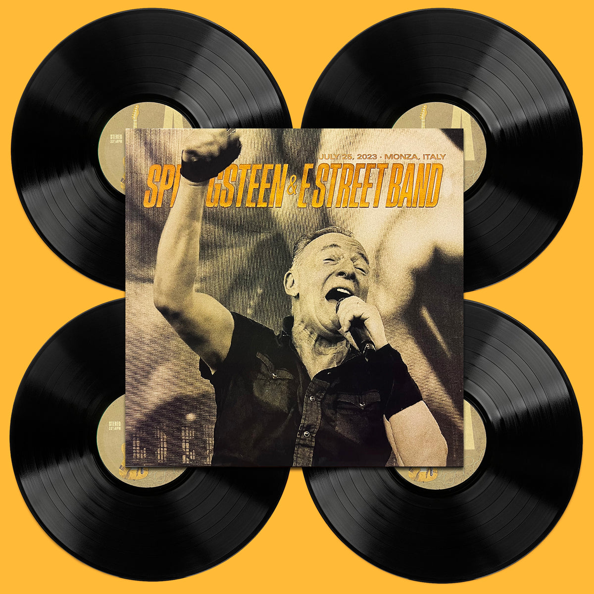 BRUCE SPRINGSTEEN 4xLP July 25, 2023 - Prato della Gerascia - Monza - Italy