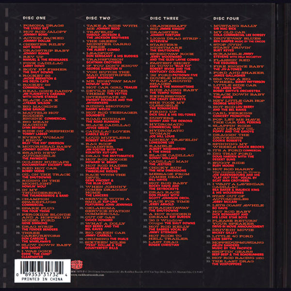 VARIOUS BOX SET 4xCD So-Cal Speed Shops Hot Rod Classics