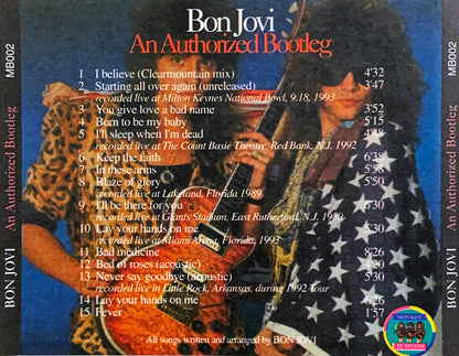 BON JOVI CD An Authorized Bootleg