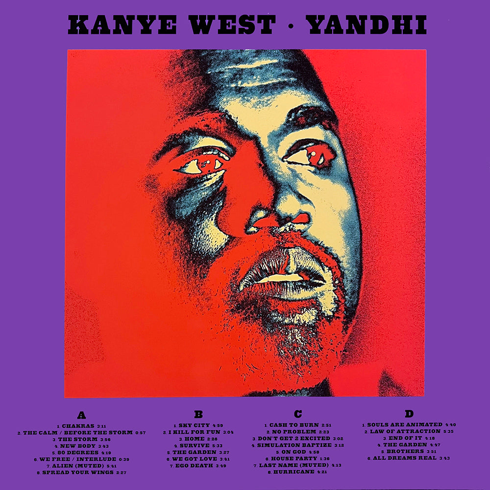 KANYE WEST 2xLP Yandhi (Pink Coloured Vinyls) with Bonus Tracks
