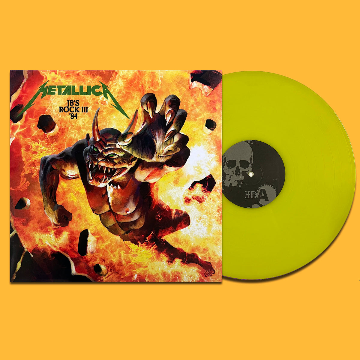 METALLICA LP+CD BOX SET JB'S Rock III '84 (Lime Green Vinyl) 200 Numbered Copies