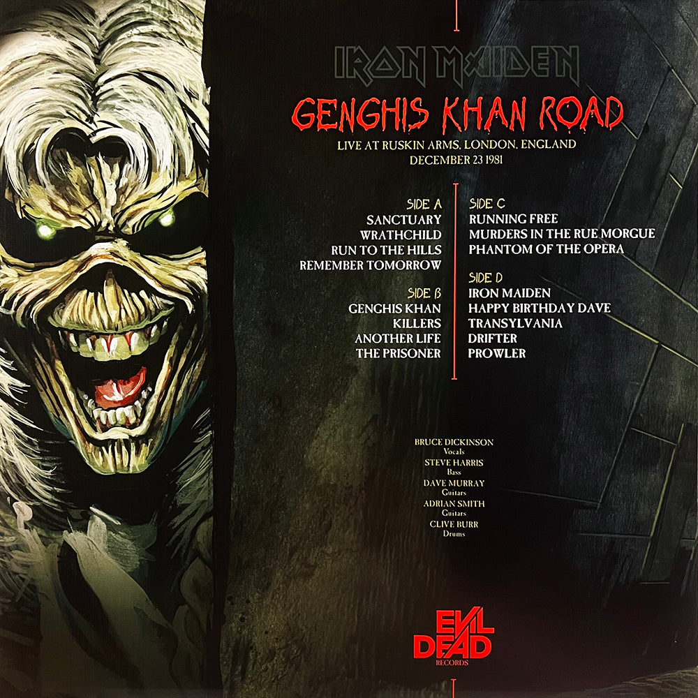 IRON MAIDEN 2xLP Genghis Khan Tour (Yellow Translucid Coloured Vinyls)