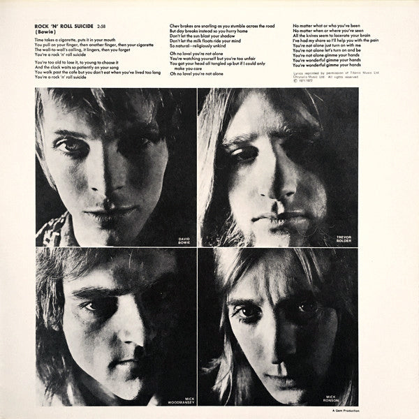 DAVID BOWIE LP Ziggy Stardust (180 Grams Gatefold Cover)