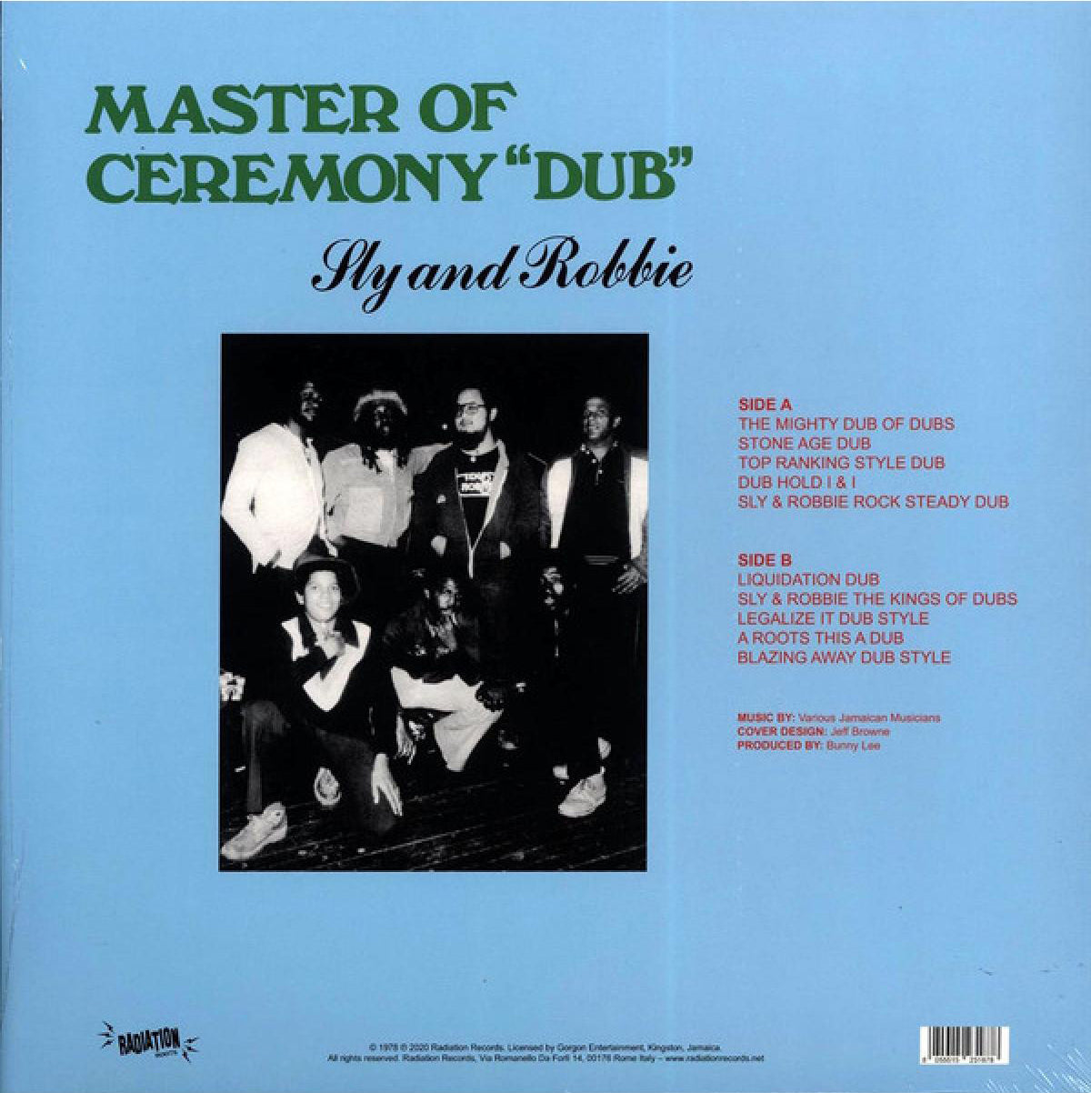 SLY AND ROBBIE LP Master Of Ceremony "Dub"