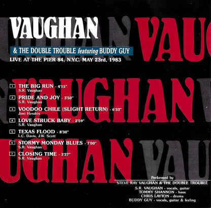 STEVIE RAY VAUGHAN with Buddy Guy CD Live At The Pier 84, N.Y.C. May 23rd, 1983