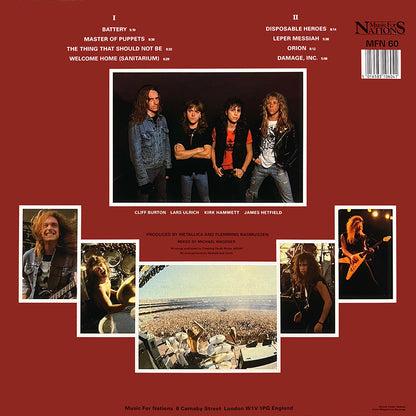 METALLICA LP Master Of Puppets (Picture Disc with Cover and Insert)
