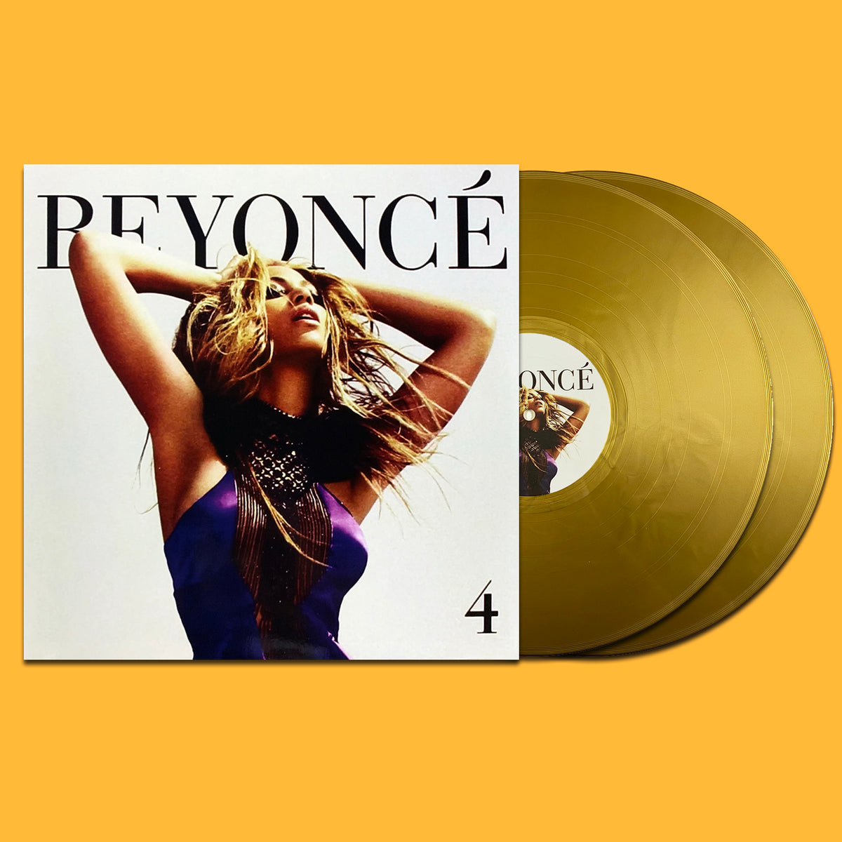 BEYONCE 2xLP 4 (Gold Coloured Vinyls) with 6 Bonus Tracks