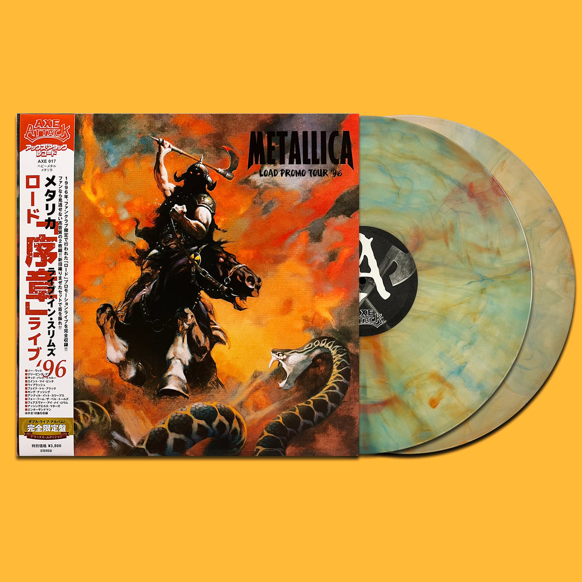 METALLICA 2xLP Load Promo Tour ’96 (Green Blue Smoke Coloured Vinyls) with OBI