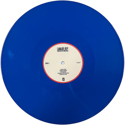 LANA DEL REY 2xLP God Bless America (Red & Blue Coloured Vinyls) with Poster