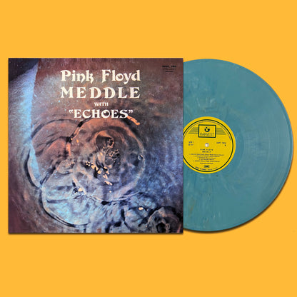 PINK FLOYD LP Meddle (Blue Marble Coloured Vinyl) Rare Israel Edition