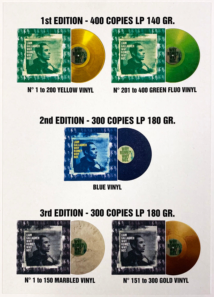 LIAM GALLAGHER LP WHY ROME? WHY NOT (Marbled Coloured Numbered Vinyl)