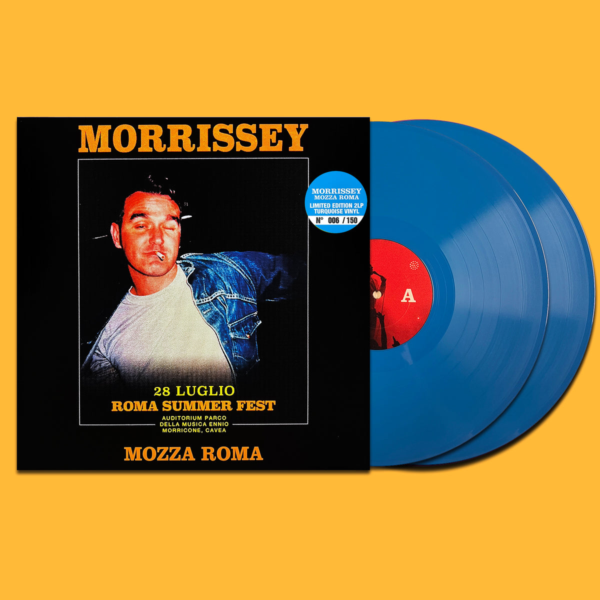 MORRISSEY 2xLP Mozza Roma (Turquoise Coloured Vinyls) 150 Numbered Copies
