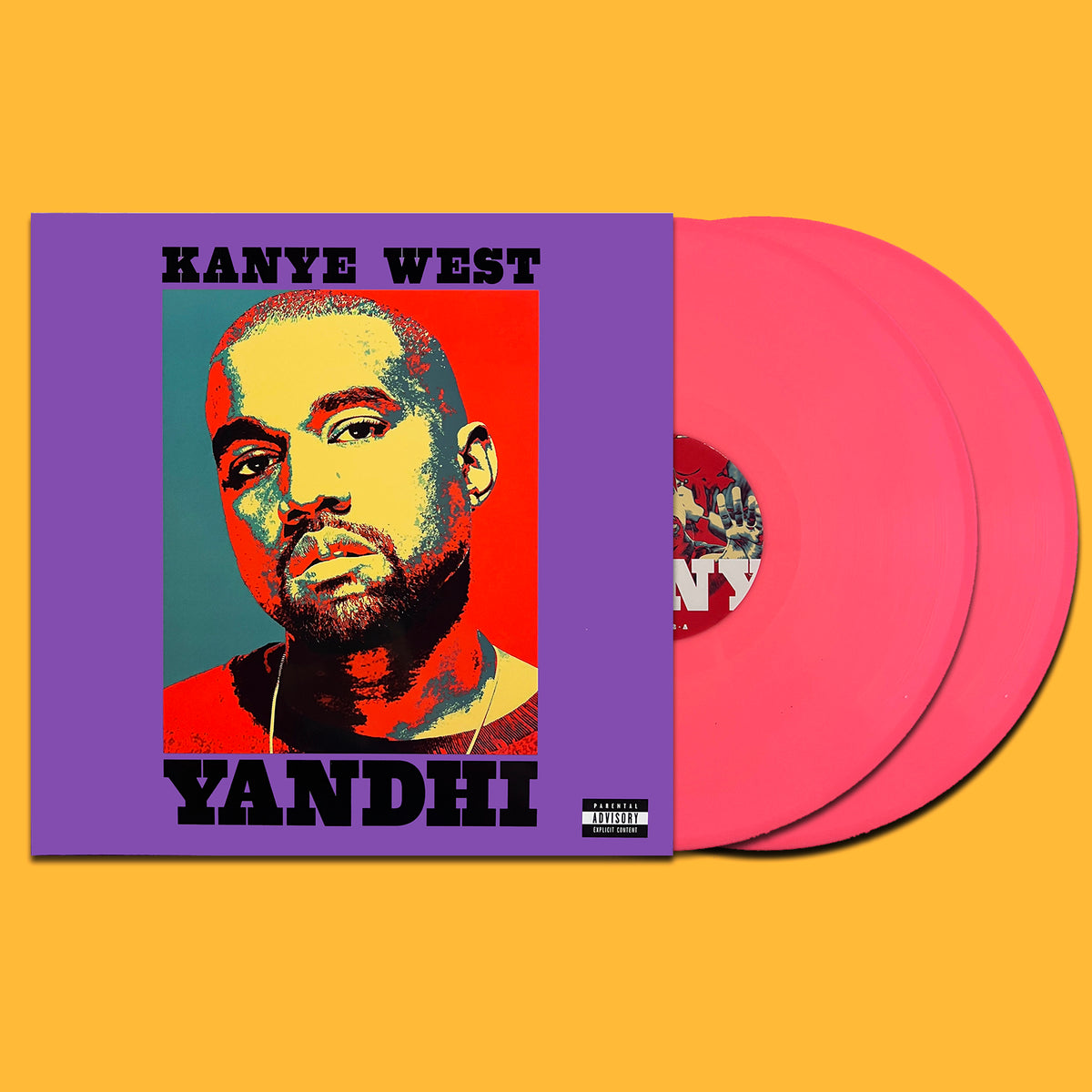 KANYE WEST 2xLP Yandhi (Pink Coloured Vinyls) with Bonus Tracks