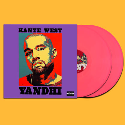 KANYE WEST 2xLP Yandhi (Pink Coloured Vinyls) with Bonus Tracks