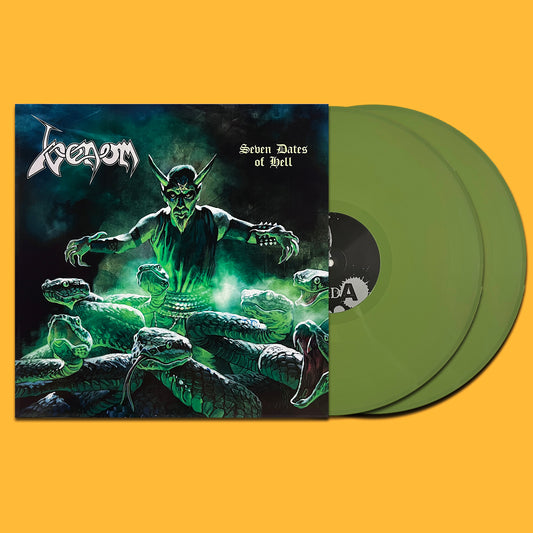 VENOM 2xLP Seven Dates Of Hell (Green Army Coloured Vinyls)