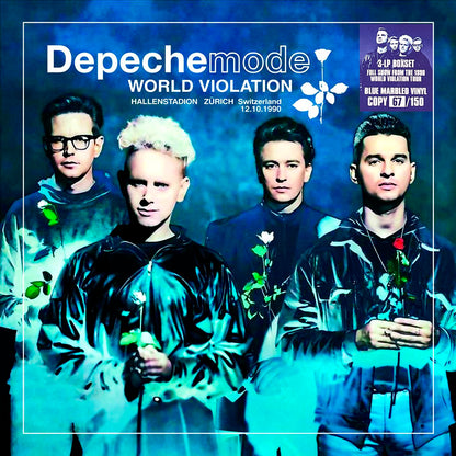 DEPECHE MODE 3xLP BOX SET World Violation (Blue Marbled Vinyls) + Bonus Tracks