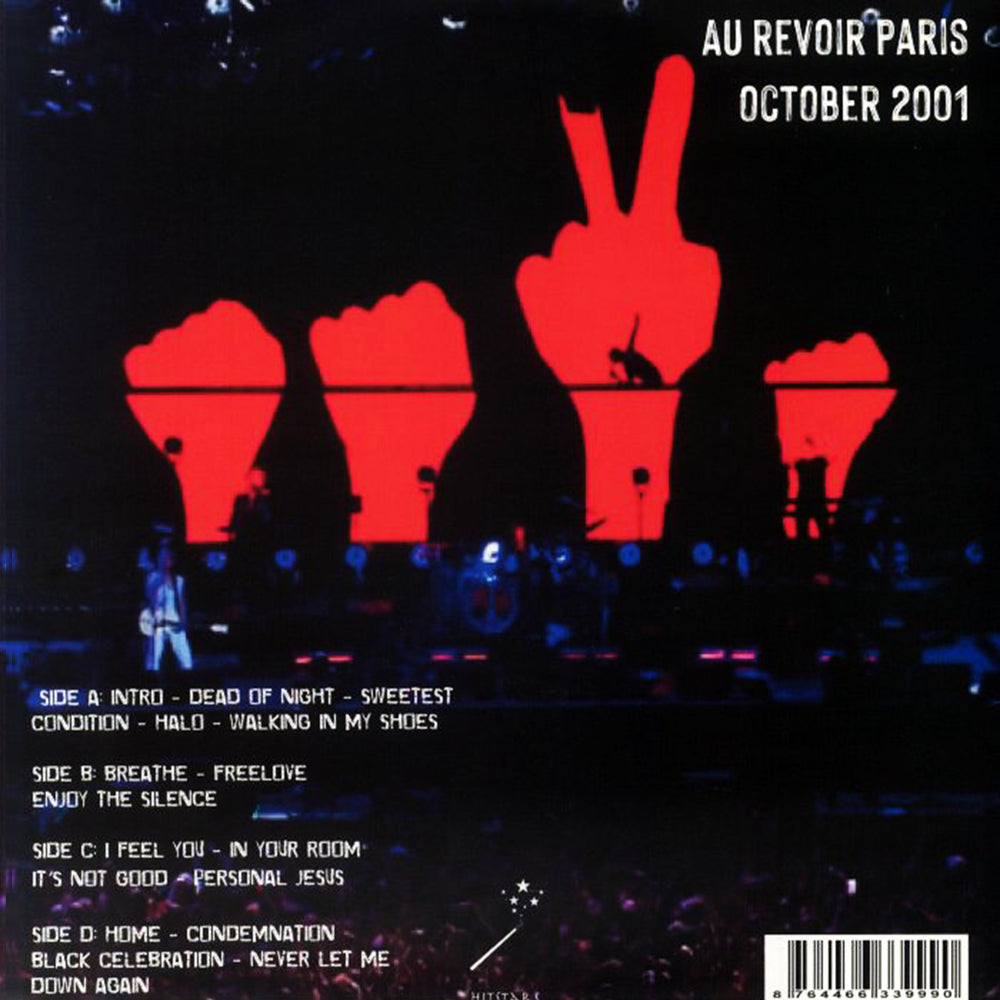 DEPECHE MODE 2xLP Au Revoir Paris (October 2001) Gatefold Cover