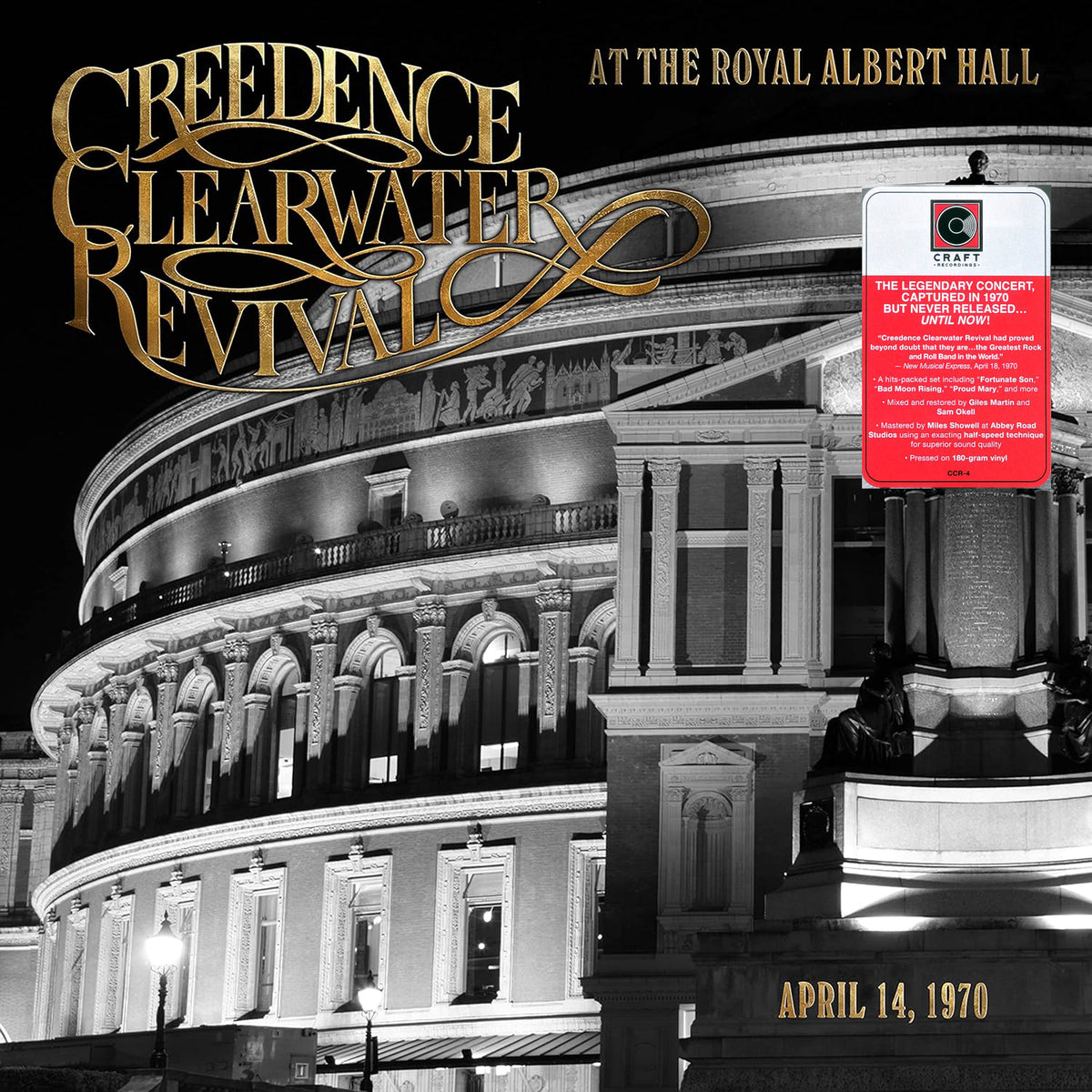 CREEDENCE CLEARWATER REVIVAL LP At The Royal Albert Hall (April 14, 1970)