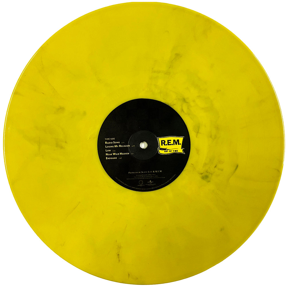 REM LP Out Of Time (Yellow Marbled Coloured Vinyl) with Insert