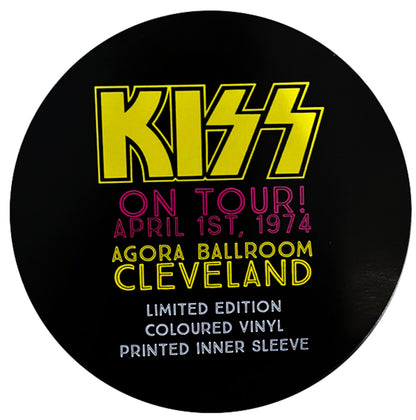 KISS LP On Tour! April 1st, 1974 Cleveland (Yellow Coloured Vinyl)
