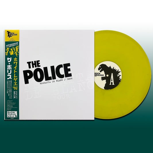 THE POLICE LP Reggatta De Blanc Tour (Yellow Coloured Vinyl) with Poster and OBI