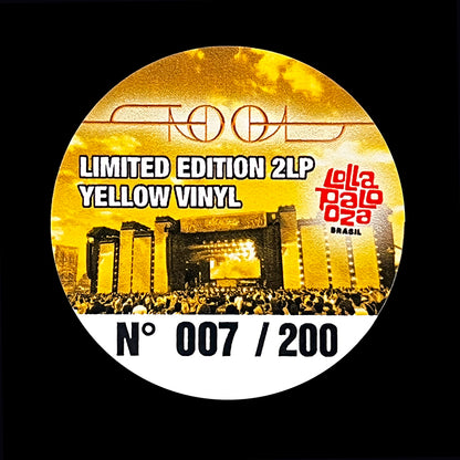 TOOL 2xLP Lollapalooza Brasil (Yellow Coloured Vinyls) 200 Numbered Copies