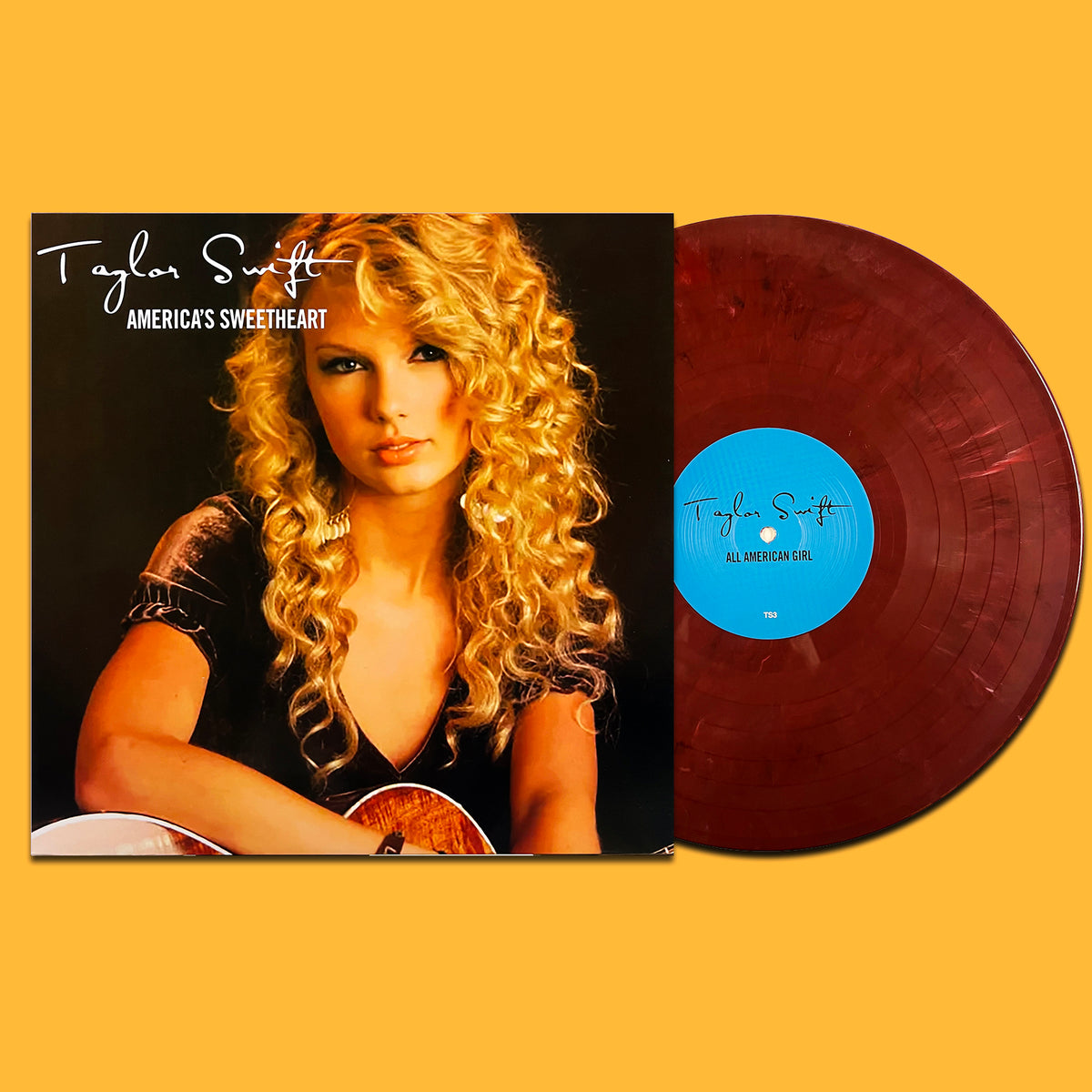 TAYLOR SWIFT LP America's Sweetheart - Rare and Unreleased Tracks (Red Marbled)