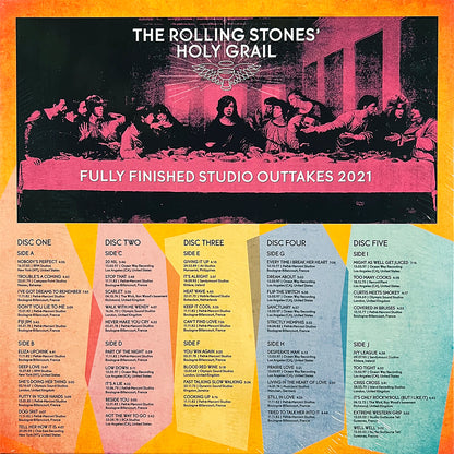 ROLLING STONES 5xLP BOX SET Fully Finished Studio Outtakes 2021 (White Colour)