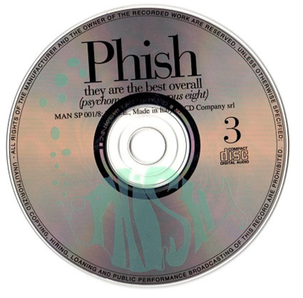 PHISH 2xCD They Are The Best Overall (Psychomotion In Corpus Eight) 3/4