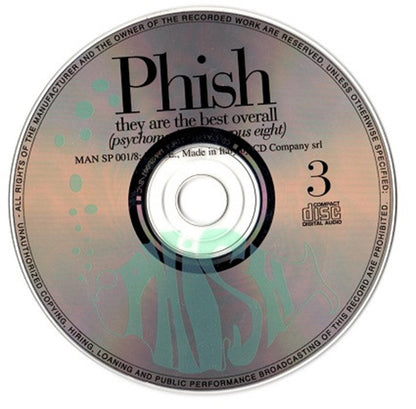 PHISH 2xCD They Are The Best Overall (Psychomotion In Corpus Eight) 3/4