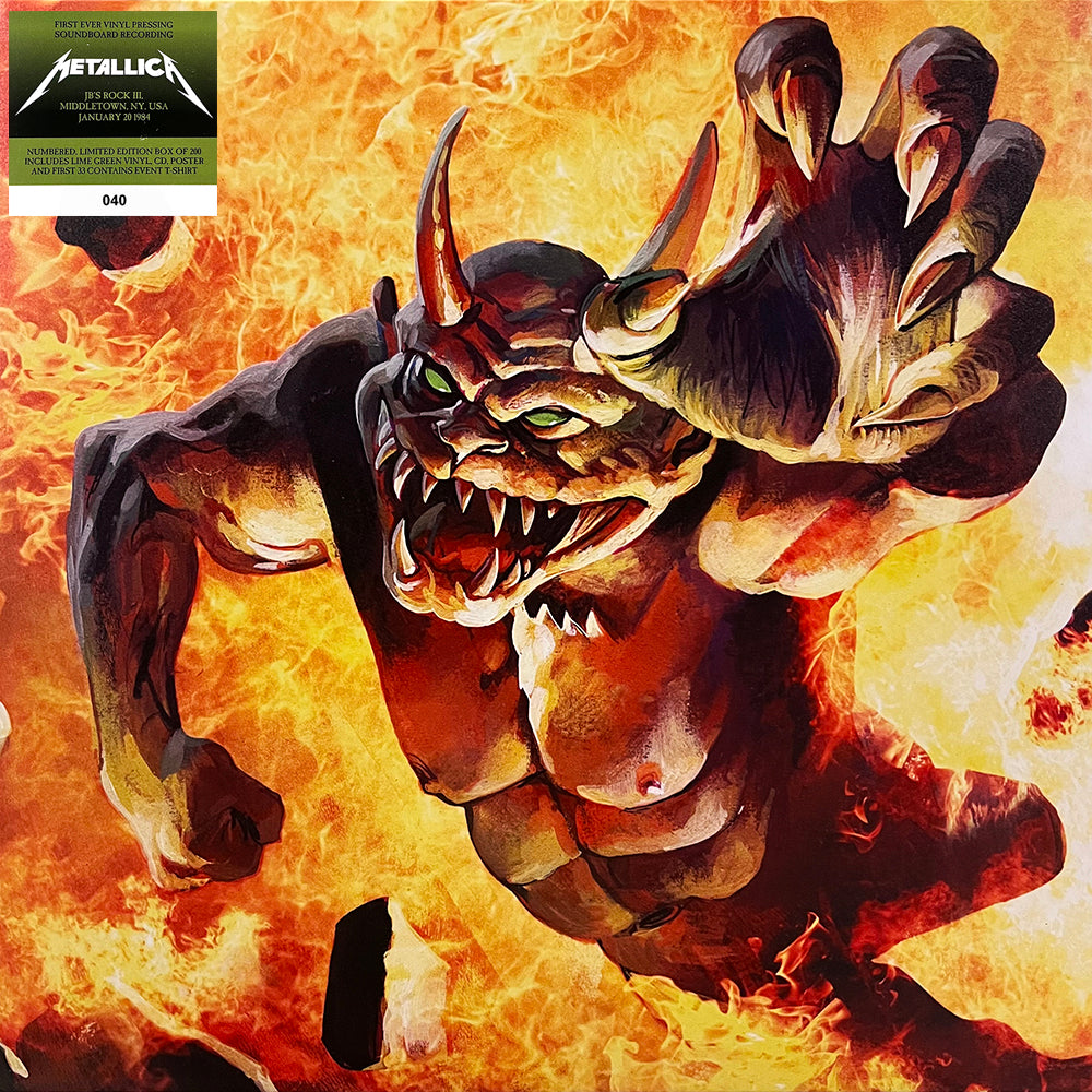 METALLICA LP+CD BOX SET JB'S Rock III '84 (Lime Green Vinyl) 200 Numbered Copies